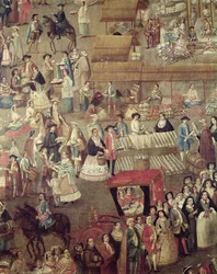 Plaza Mayor in Mexico (detail)